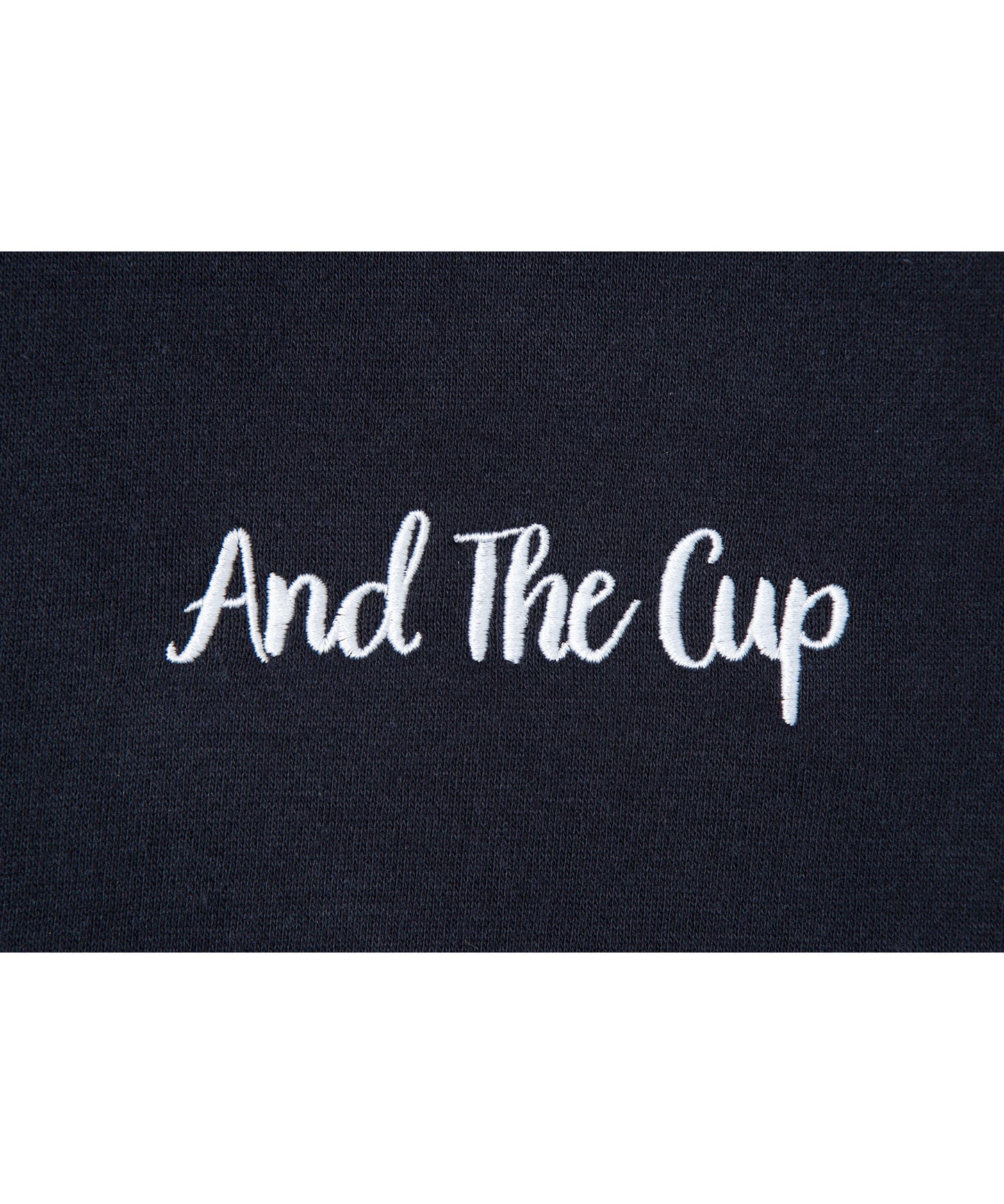 And The Cup Hoodie Navy x White