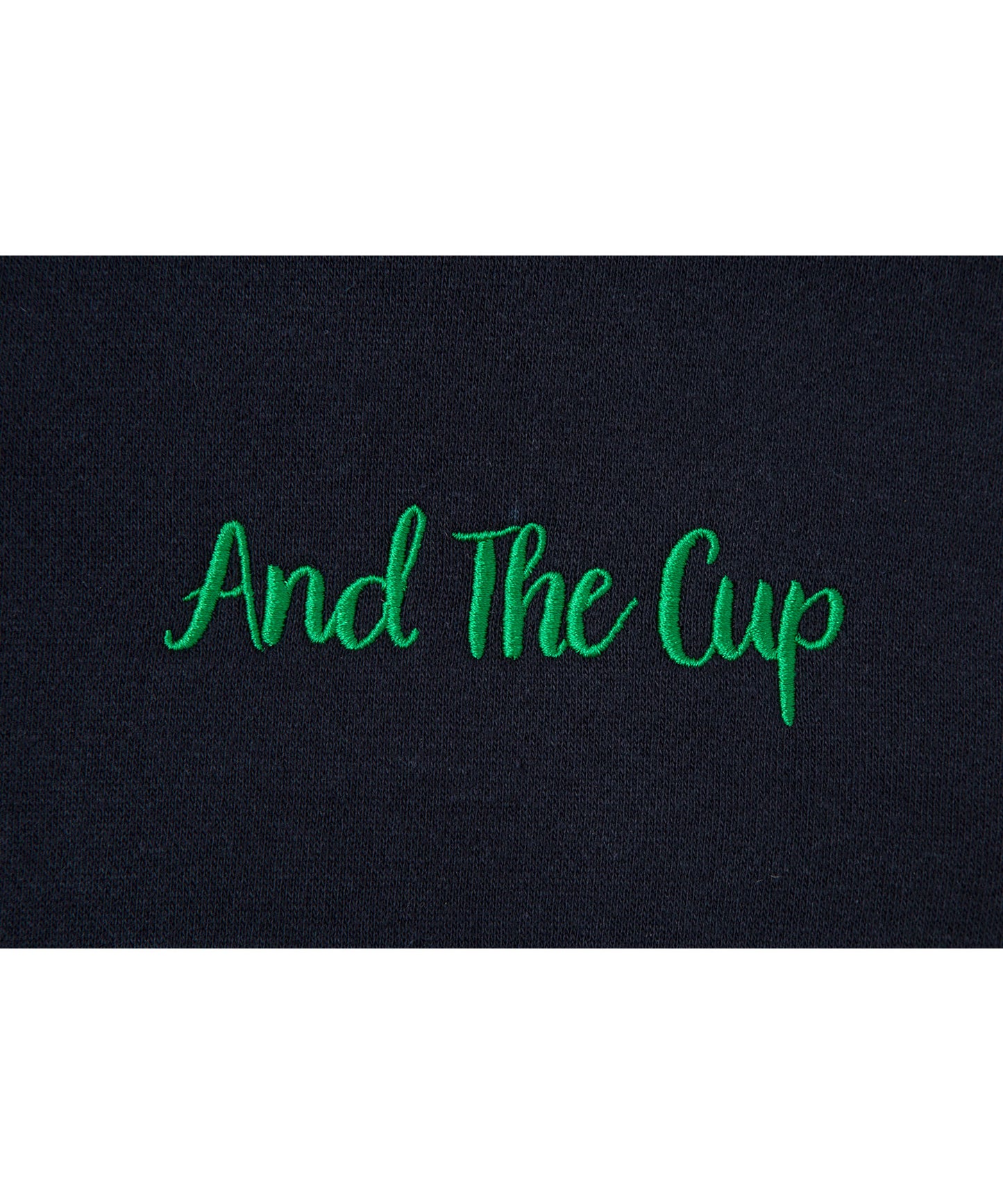 And The Cup Hoodie Navy x Green