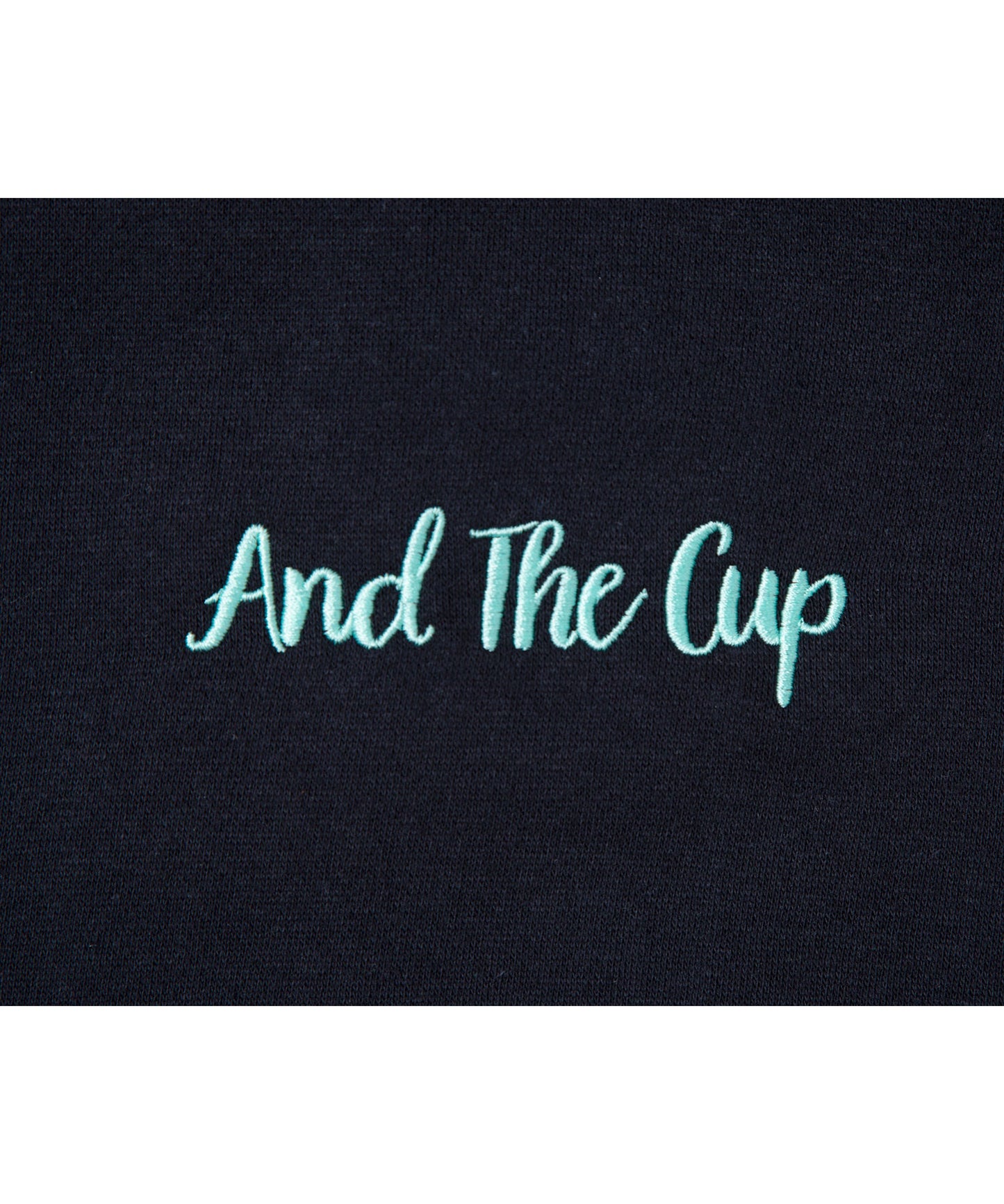 And The Cup Sweatshirt Navy x Turquoise