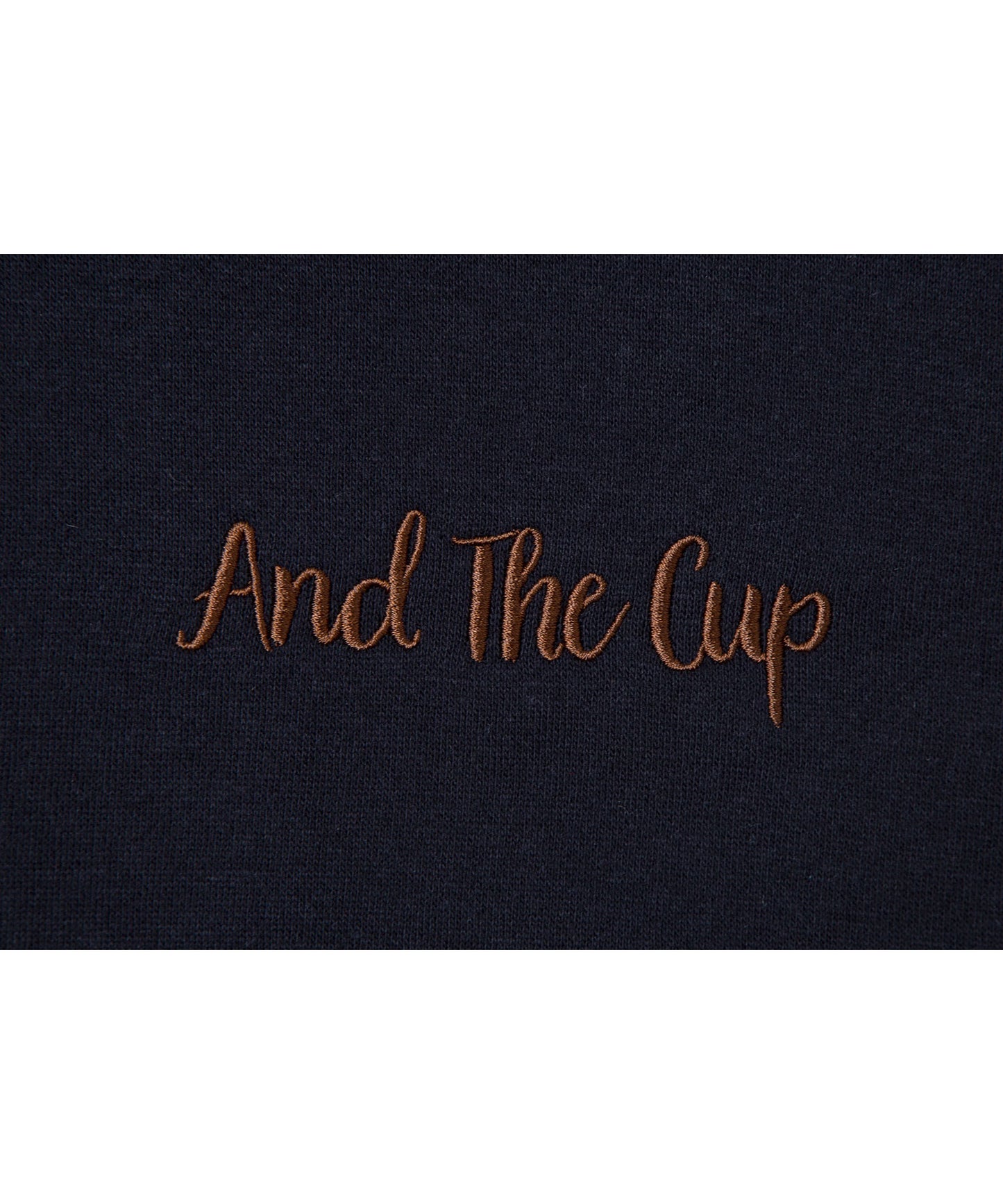 And The Cup Sweatshirt Navy x Brown