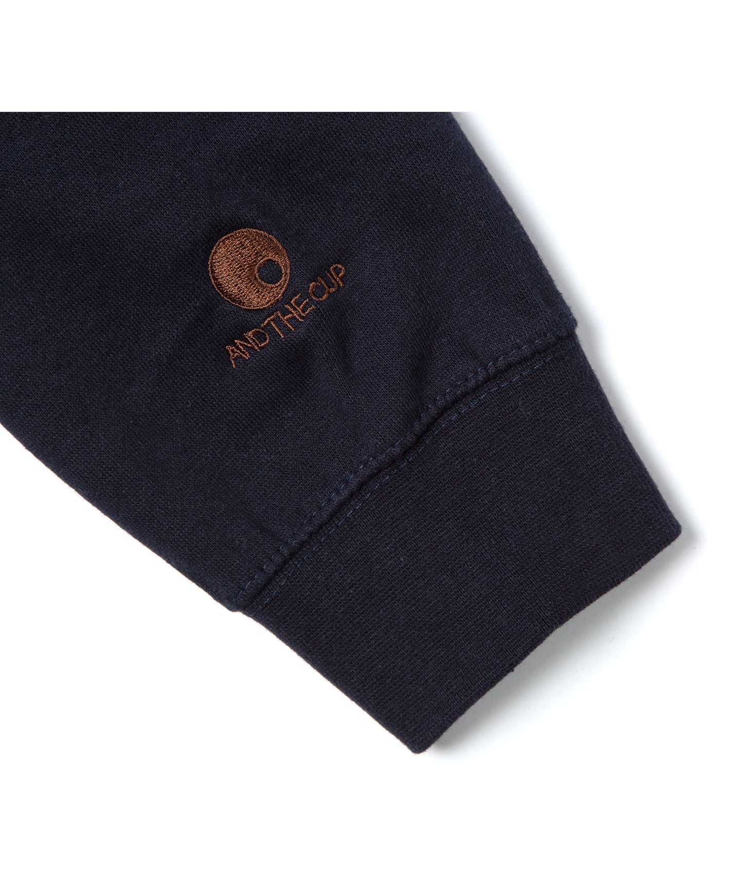 And The Cup Sweatshirt Navy x Brown