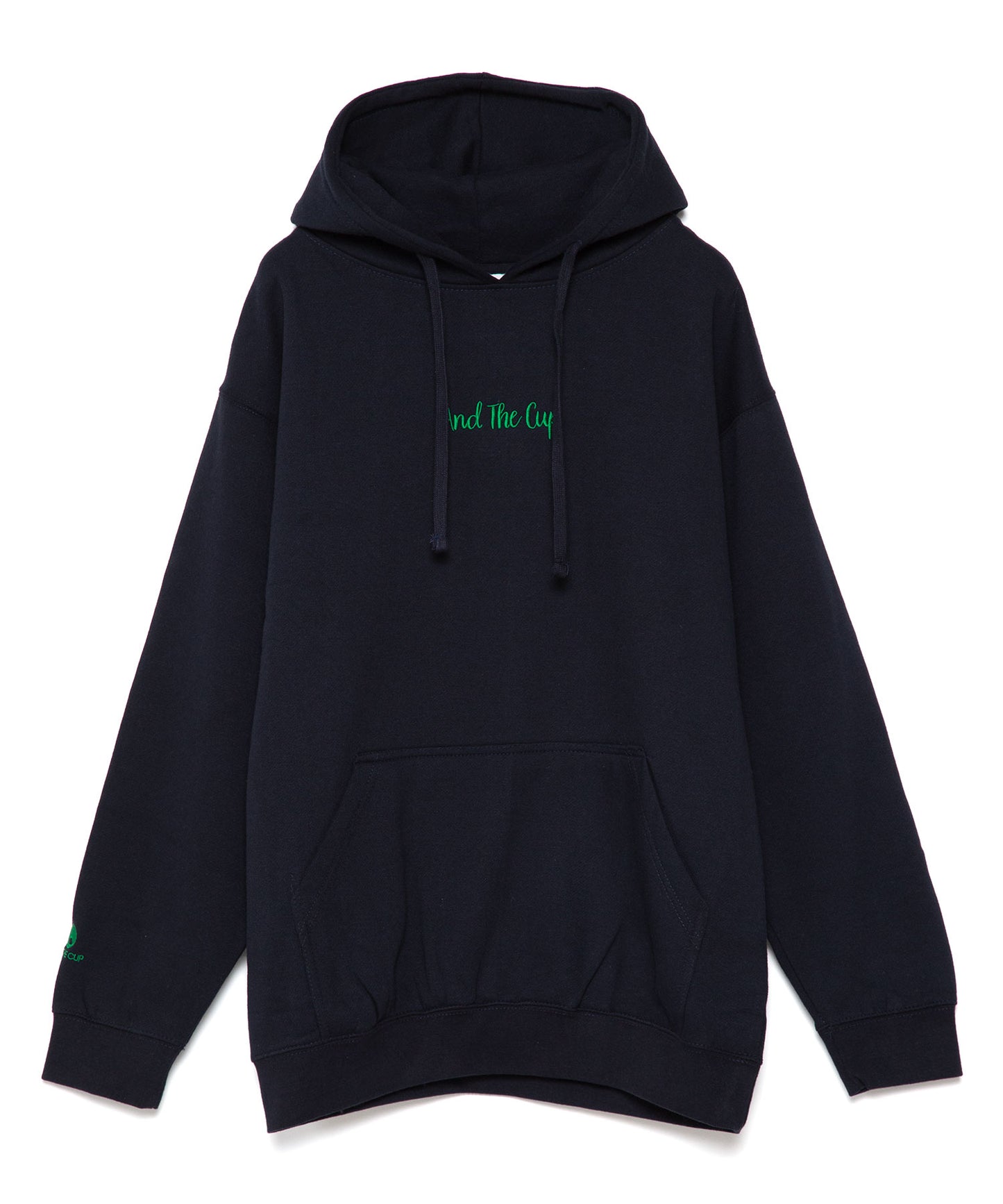 And The Cup Hoodie Navy x Green