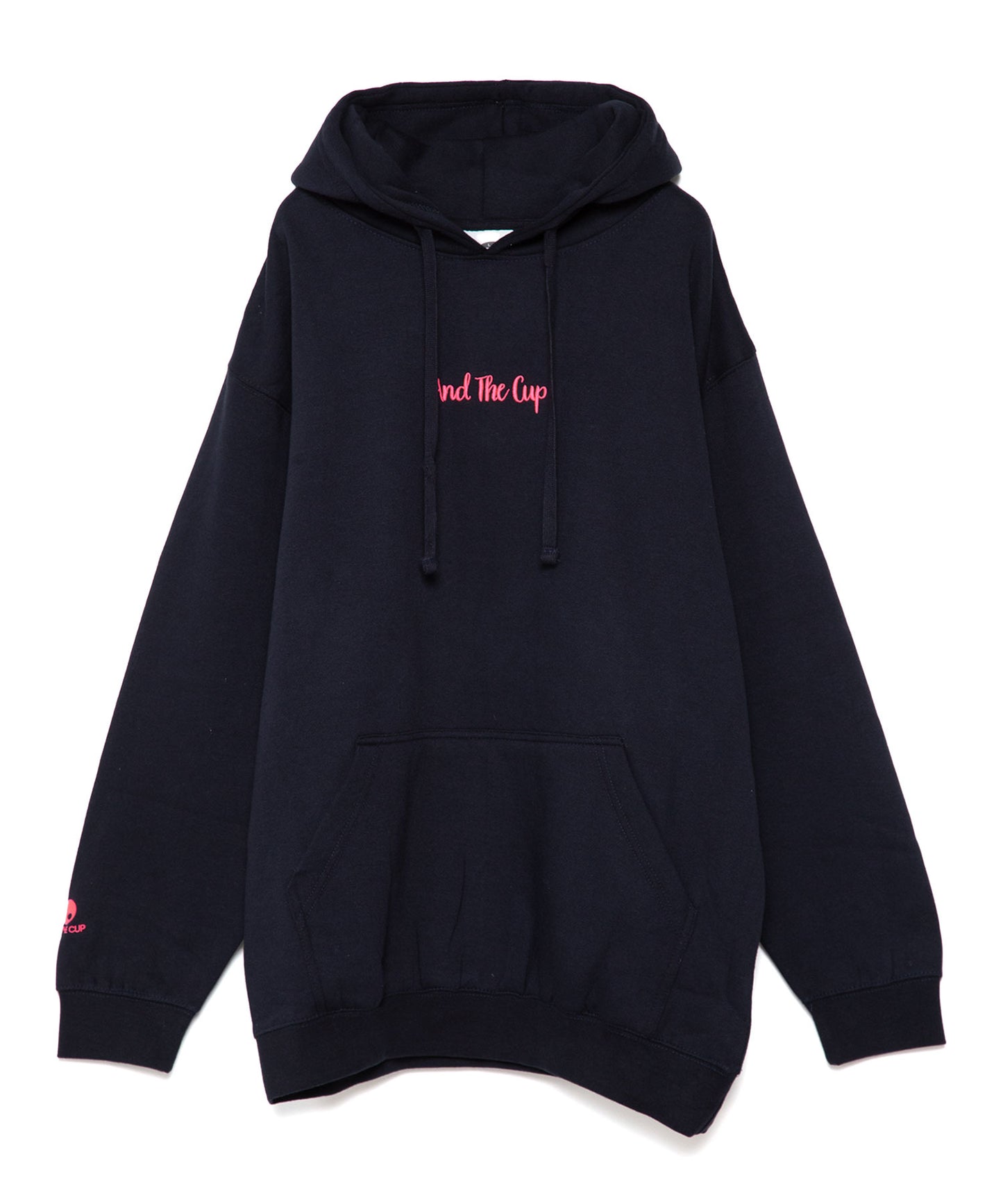 And The Cup Hoodie Navy x Pink