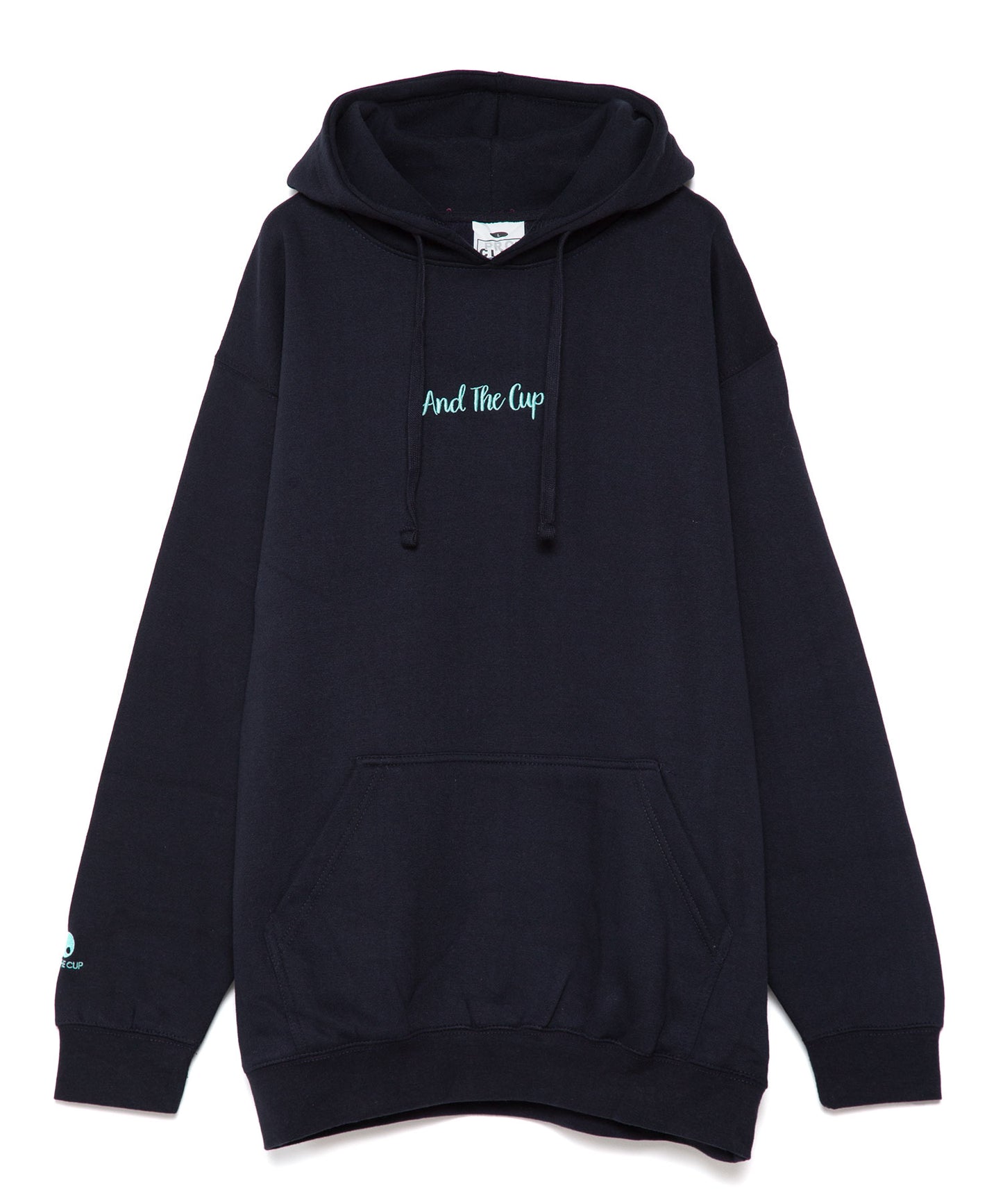 And The Cup Hoodie Navy x Turquoise