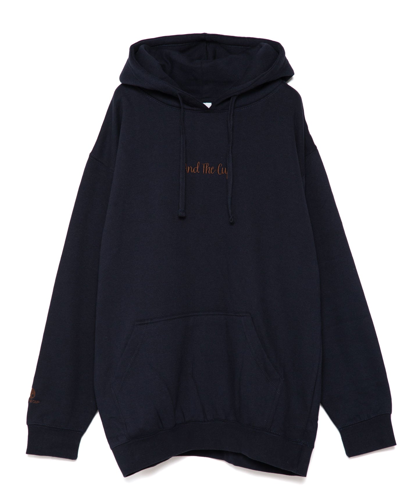 And The Cup Hoodie Navy x Brown