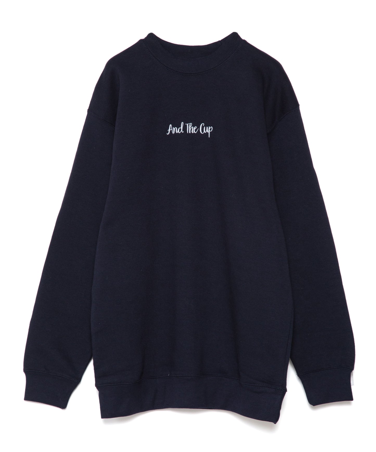 And The Cup Sweatshirt Navy x White