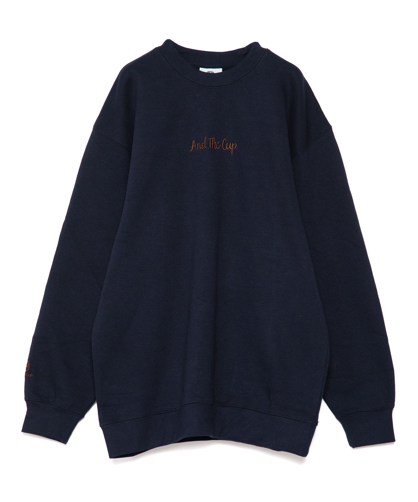 And The Cup Sweatshirt Navy x Brown